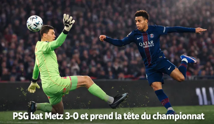 alt= PSG Metz Ligue 1