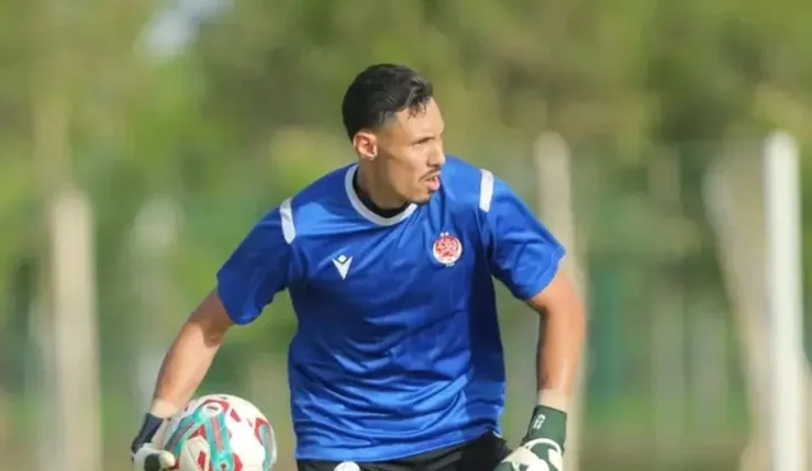 Alt= Abdelali M'Hamdi, gardien du WAC.