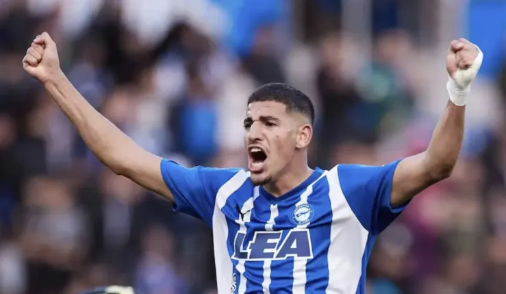 alt= Abdel Abqar sous le maillot de Getafe.