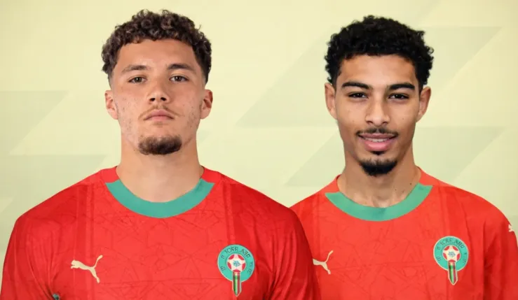 alt= Samir El Mourabet Yassine Gessime Lions de l’Atlas.