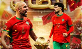 Atl= Le Real Betis célèbre ses champions marocains Amrabet et Ezzalzouli.