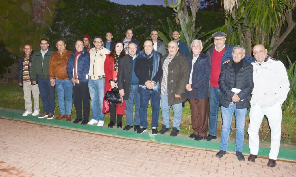Alt= les représentants de la Fédération des associations de la presse sportive au Maroc.