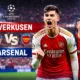 Alt= Kai Havertz a marqué le but de l'égalisation d'Arsenal face à Leverkusen.