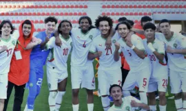 Alt= Maroc Libye 3-1 Tournoi UNAF U17.