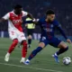 ALT = Pahse de jeu de la rencontre PSG- AS Monaco. La photo est générée par l'IA.