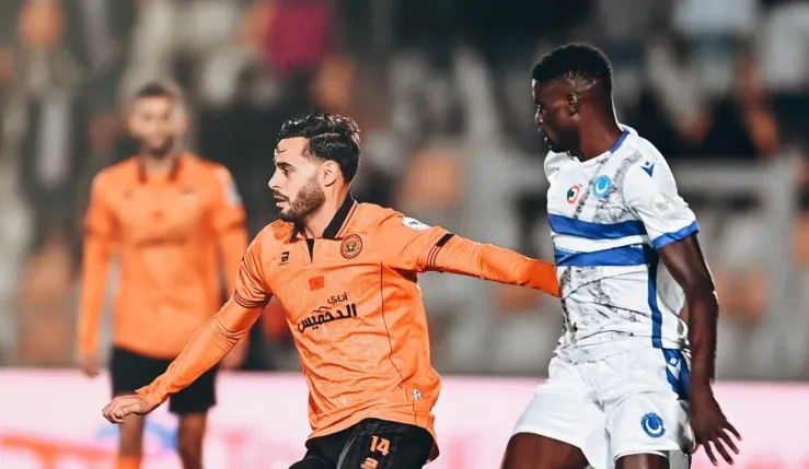 Alt= Phase de jeu de la rencontre la RS Berkane- Al Hilal SC.