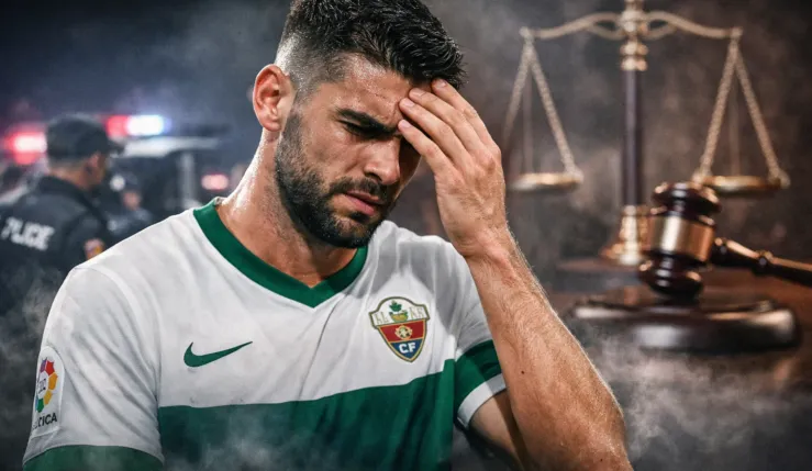 alt= Rafa Mir dans la tourmente. Le joueur d'Elche est accusé de violence sexuelle contre une jeune femme. Il risque jusqu'à 10 ans de prison.