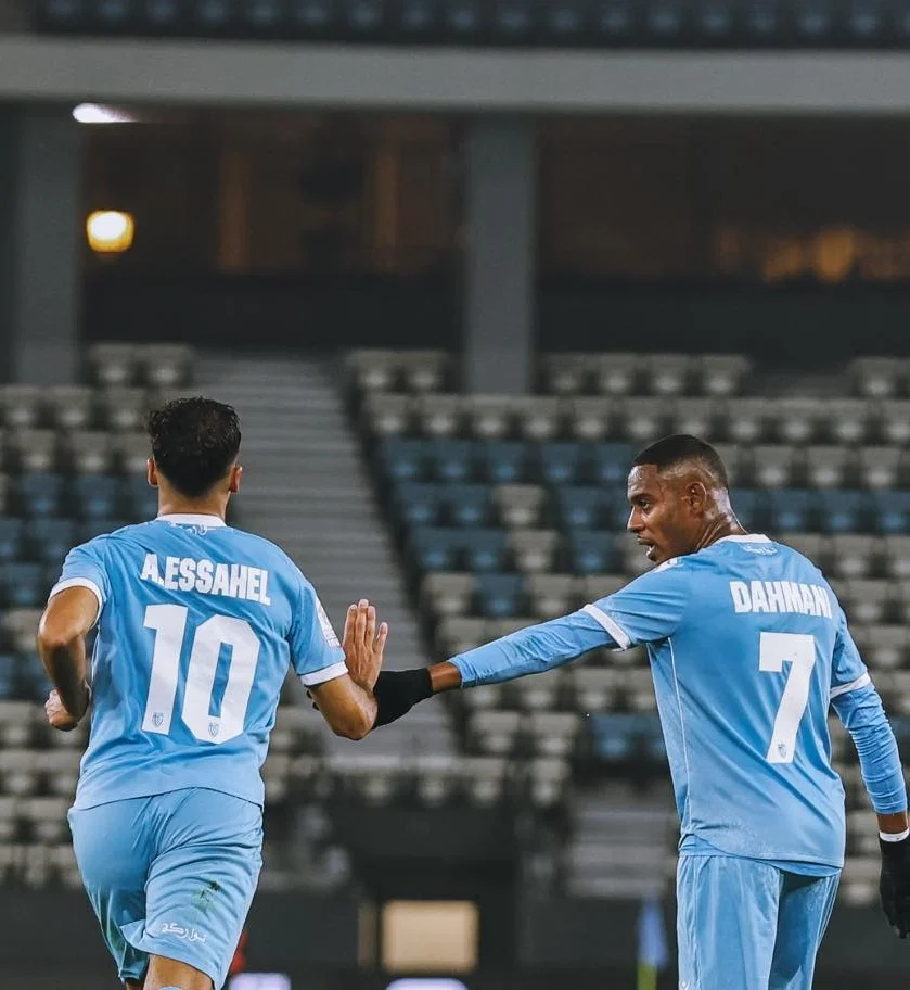 alt= les joueurs de l'UTS célébrant leur but face au WAC.