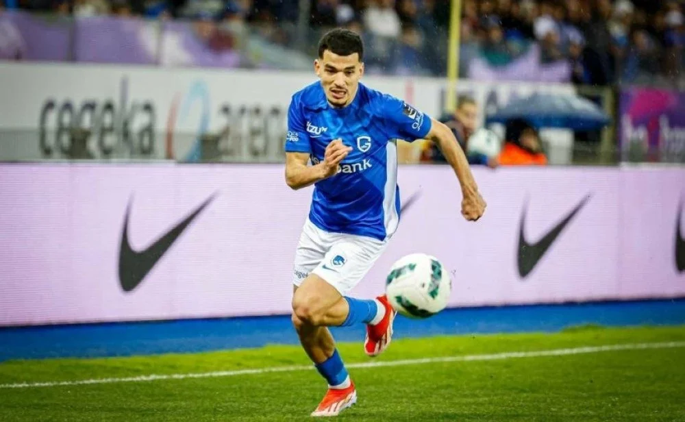 ALT= Zakaria El Ouahdi sous le maillot de Genk.