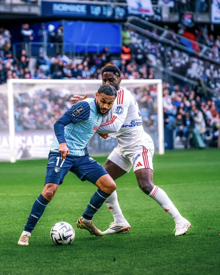 alt= Sofiane Boufal buteur avec le Havre. Le Marocain met fin à deux années de disette. 