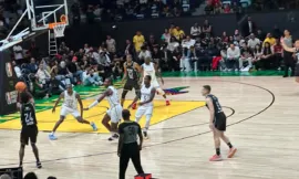 Alt= Basketball Africa League le FUS Rabat domine les JCA Kings.