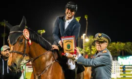 Alt= Equitation : Ghali Chaoui remporte le Prix des FAR au saut d’obstacles 4 étoiles de Rabat.