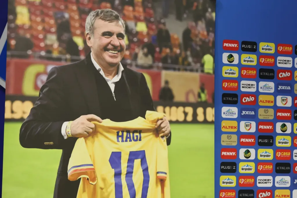 alt= Gheorghe Hagi sélectionneur Roumanie 2026