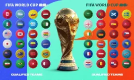 ALT= les 48 équipes qualifiées au Mondial 2026.