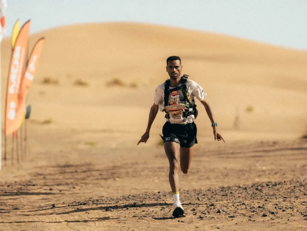 Alt= Marathon des Sables 2026 Mohammed El Morabity.