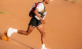alt= Mohamed El Morabity étape 100 km Marathon des Sables