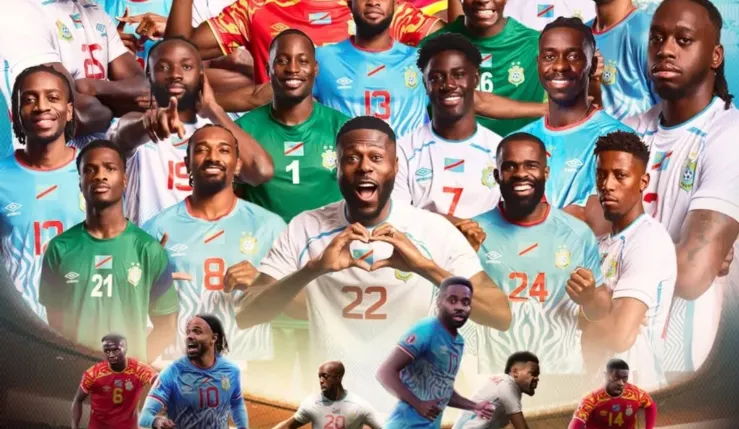 Alt= La RD Congo est qualifiée en Coupe du monde 2026 après sa victoire sur la Jamaique 1-0 lors du barrage continental.