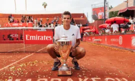 ALT= Rafael Jódar remporte le Grand Prix Hassan II de tennis 2026.