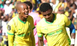 Alt= Mamelodi Sundowns en finale Ligue des champions CAF.