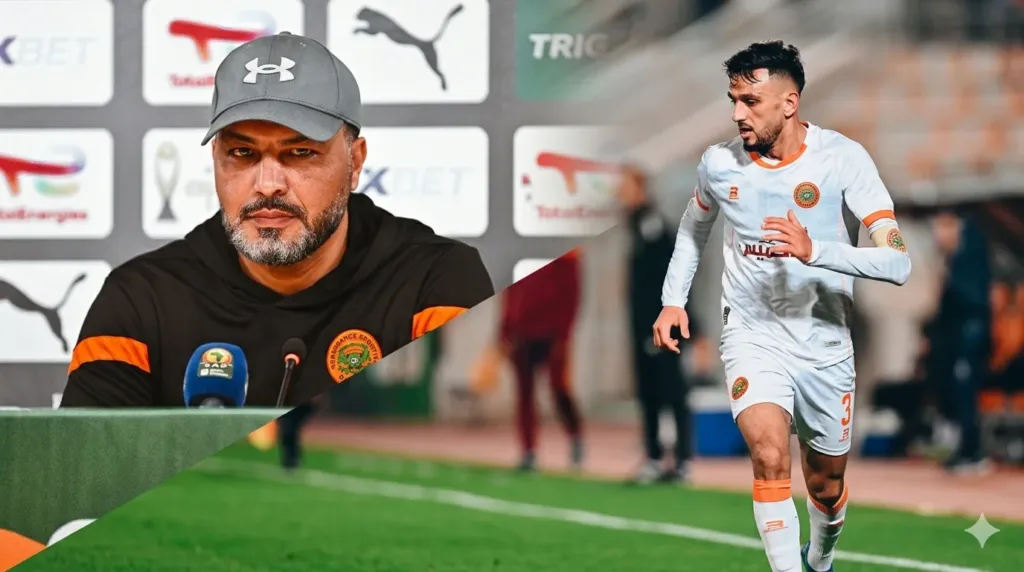 Alt= Suspension Hamza El Moussaoui Renaissance Berkane.