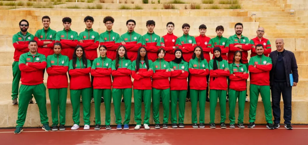 Alt= Taekwondo Mondiaux 2026 juniors 20 athlètes marocains.