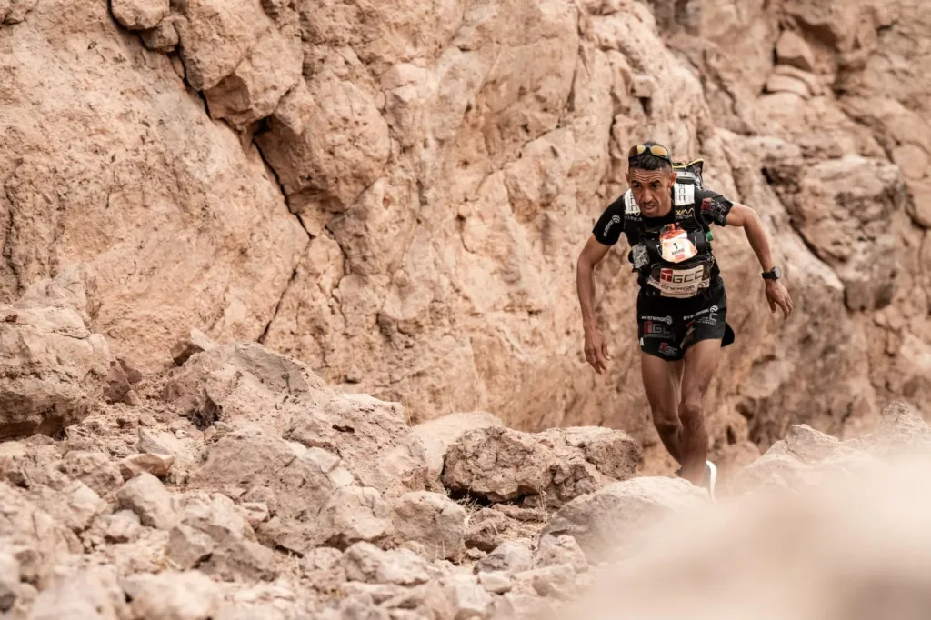 Alt= Rachid El Morabity Marathon des Sables 2026.