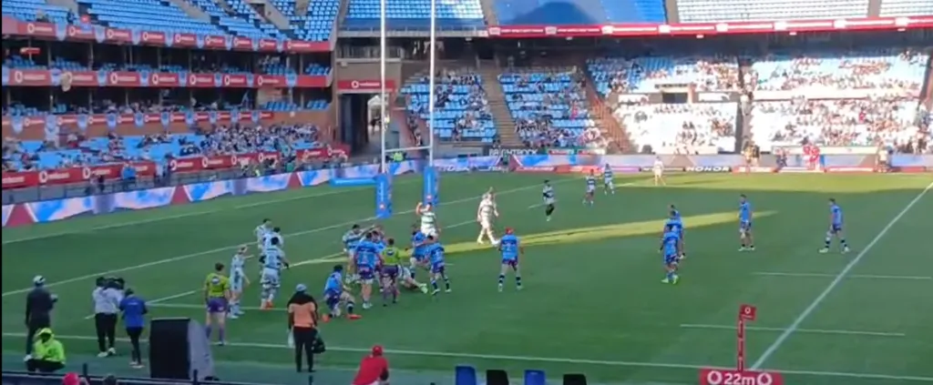 alt= Blue Bulls rugby ferveur des supporters au Loftus Versfeld.