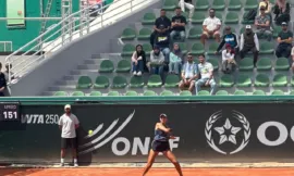 Alt= Diae El Jardi éliminée par T. Maria au GP Lalla Meryem de tennis.