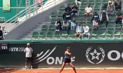 Alt= Diae El Jardi éliminée par T. Maria au GP Lalla Meryem de tennis.