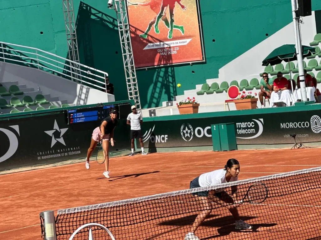 Alt= El Jardi et Kabbaj tombent au super tie-break au GP SAR Lalla Meryem. 
