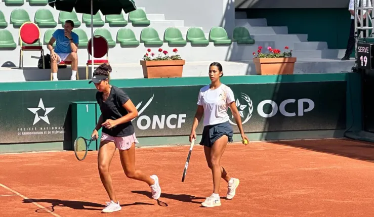alt= El Jardi et Kabbaj tombent au super tie-break à Rabat