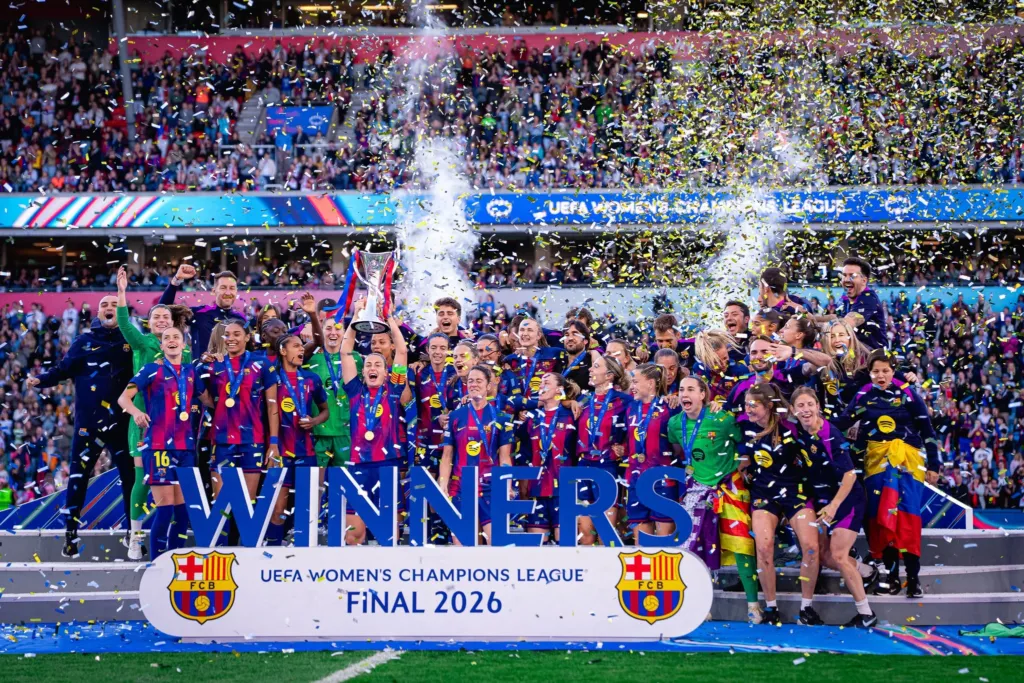alt= le Barça remporte la Ligue des champions féminine