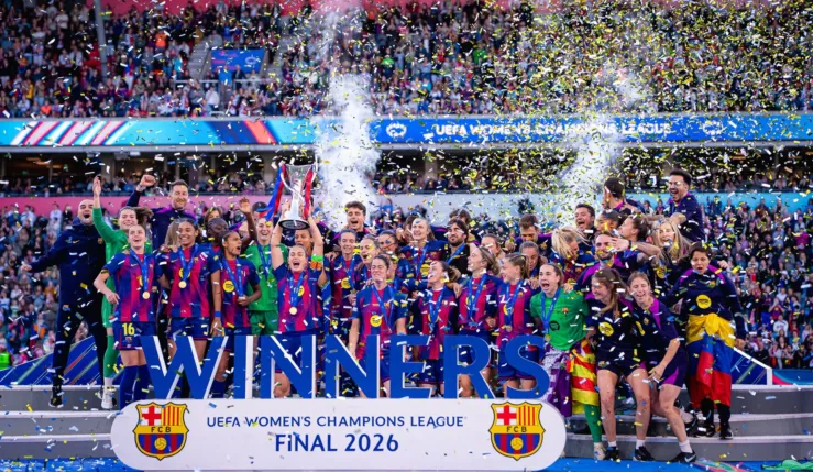 alt= le Barça remporte la Ligue des champions féminine