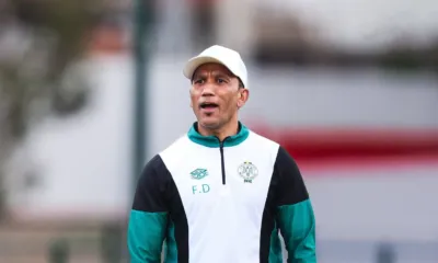 Alt= Fadlu Davids après la défaite face au WAC