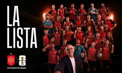alt= Liste de l’Espagne pour la Coupe du monde 2026
