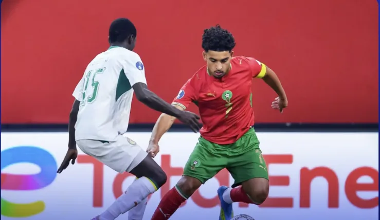 alt= CAN U17 le Maroc éliminé par le Sénégal.
