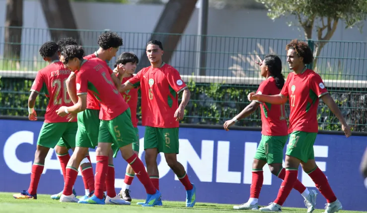 ALT= Le Maroc se qualifie en demi-finales de la CAN U17 2026.