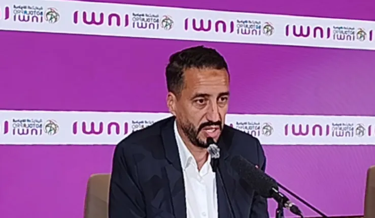 alt= Mimoun Mokhtari après la défaite de l'UTS face au MAS