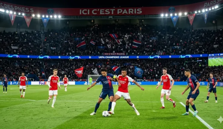Alt= Finale Ligue des Champions PSG Arsenal