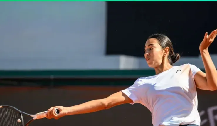 alt= Yasmine Kabbaj victoire historique GP Lalla de tennis.