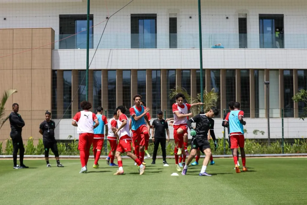 alt= CAN U17 le Maroc U17 se prépare pour l’Éthiopie.