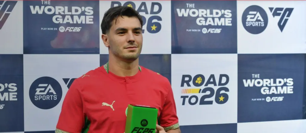 Alt= Brahim Diaz homme du match Maroc - Norvège.