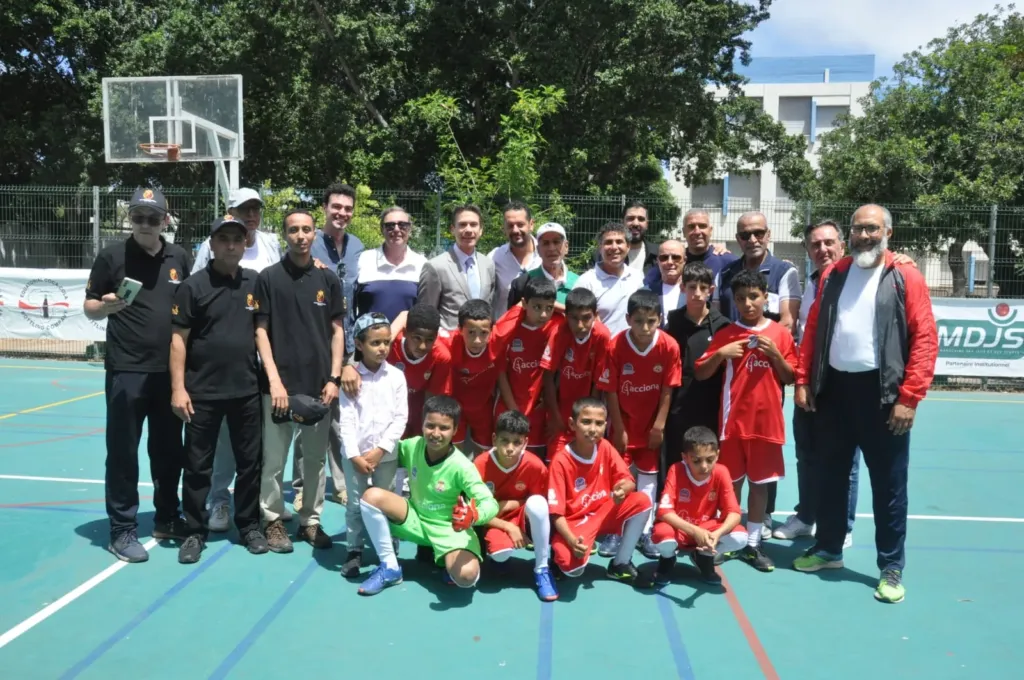 alt= Peña Madridista Casablanca tournoi solidaire.