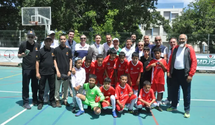 alt= Peña Madridista Casablanca tournoi solidaire.