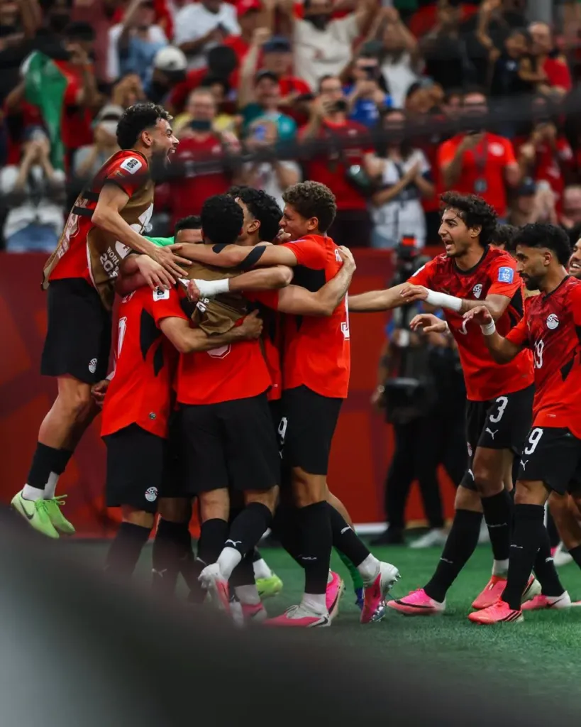 alt= première victoire de l’Égypte en Coupe du monde
