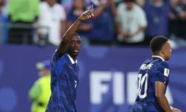 alt= France Irak Mbappé envoie les Bleus en seizième de finale