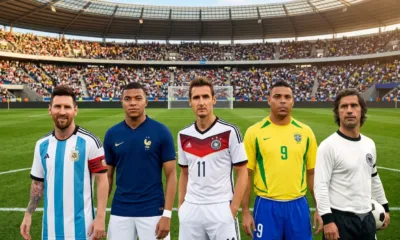 alt= meilleurs buteurs de l'histoire de la Coupe du Monde.