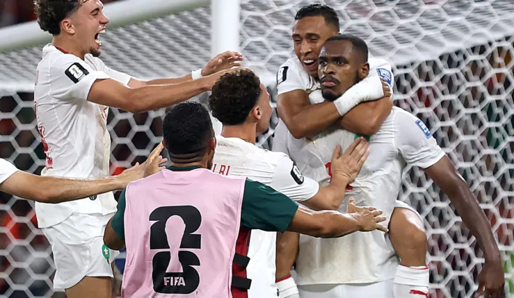 alt= le Maroc qualifié en huitième de finale