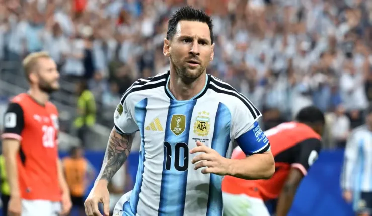 alt= Argentine Autriche Messi dans la légende