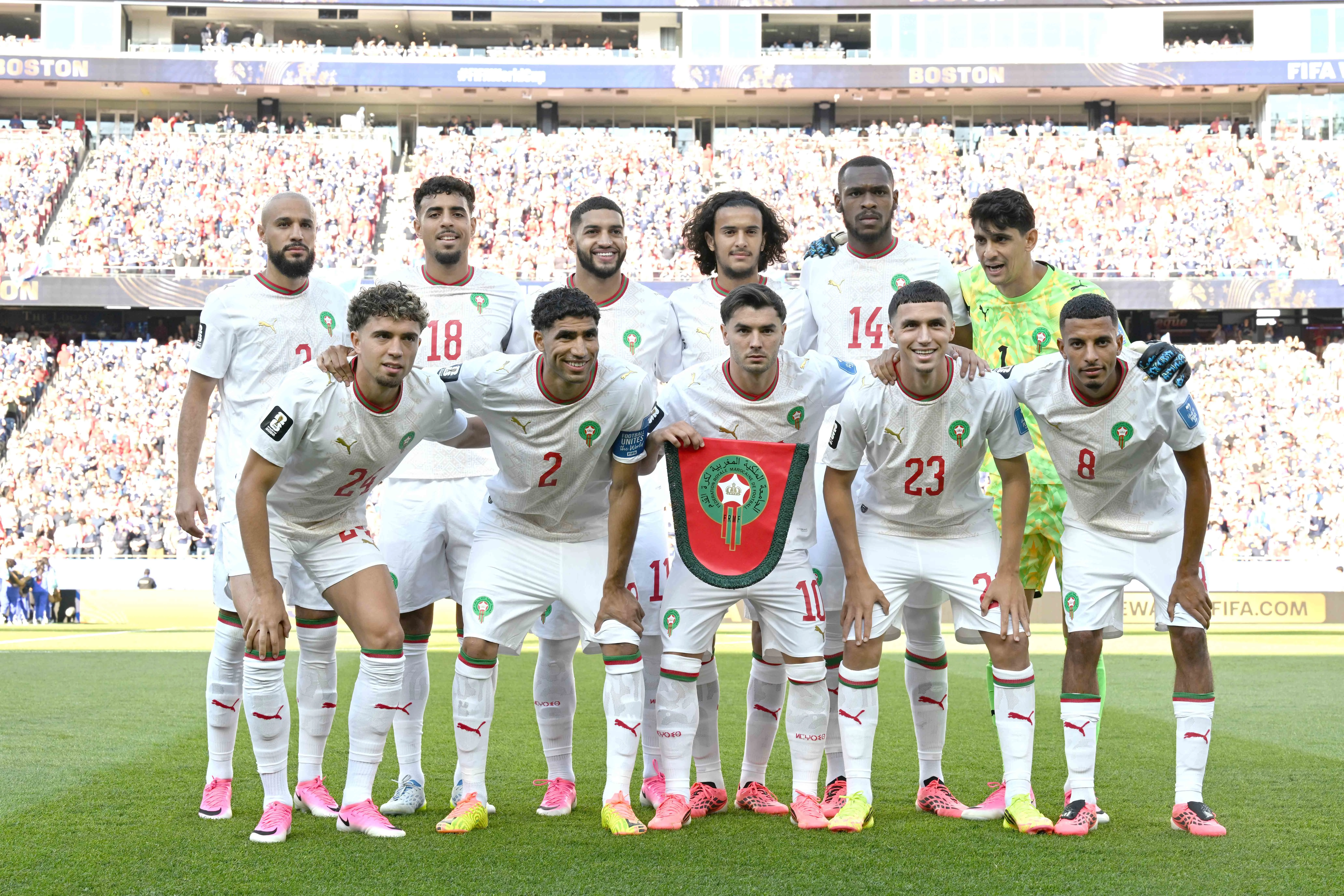 Équipe de football du Maroc en pose